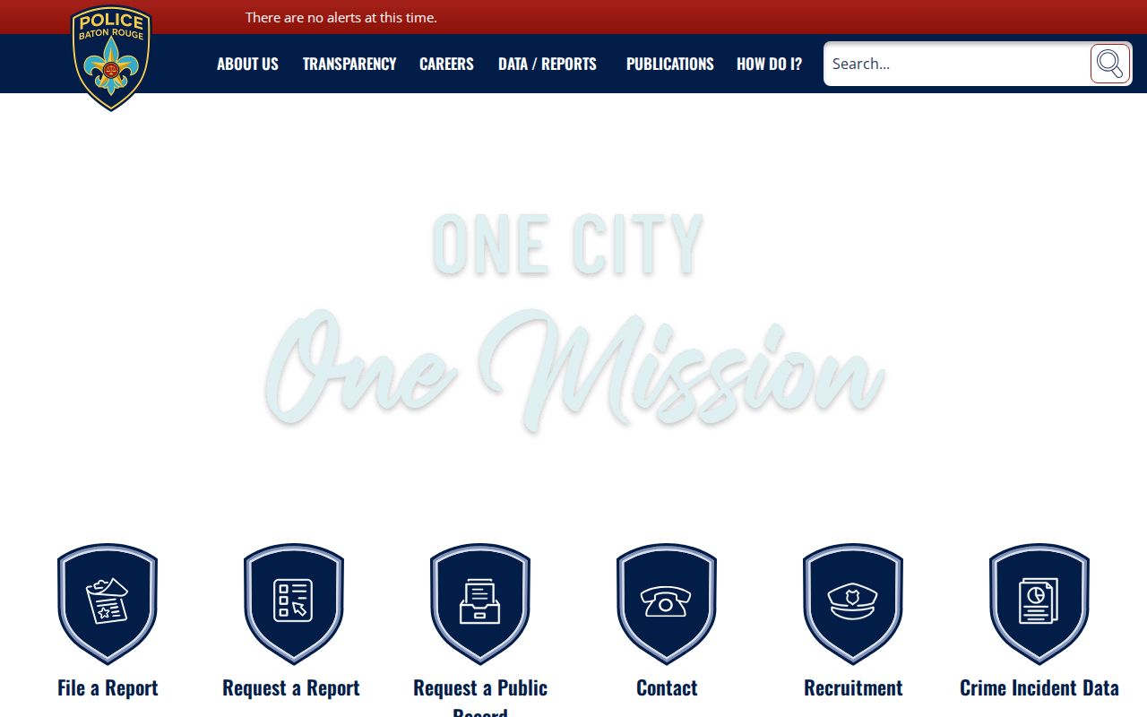 Baton Rouge Police Department official page